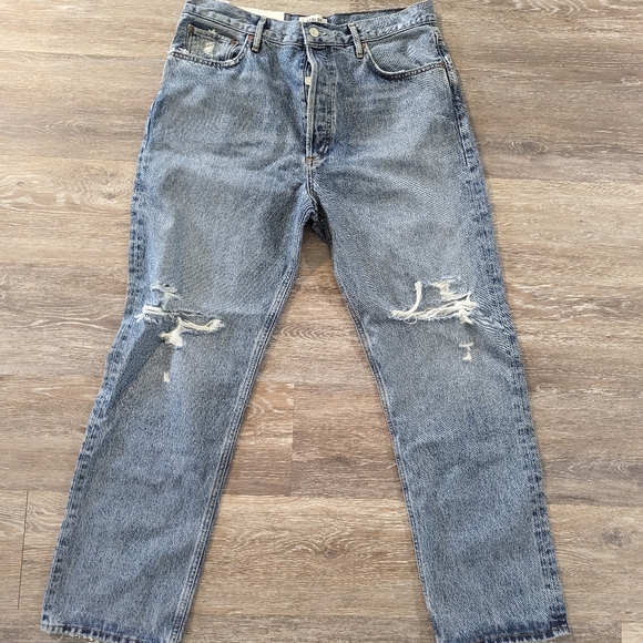 NWT Agolde 90s pinch waist high rise straight - Picture 1 of 4